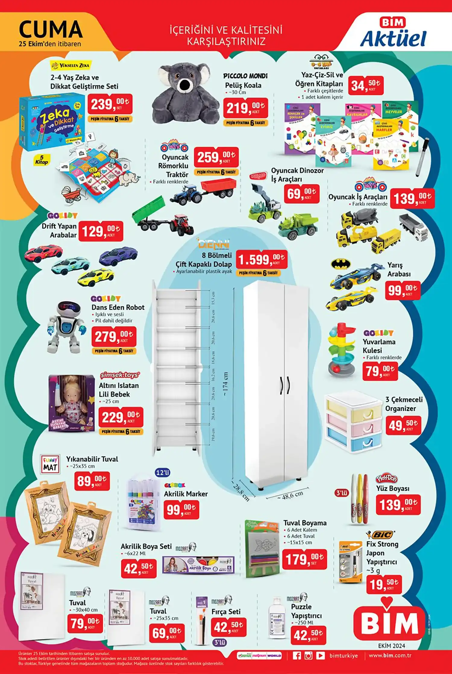 Bim 25 Ekim – 1 Kasım 2024 Cuma ürünleri