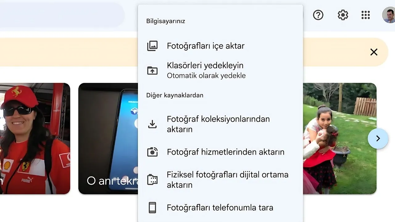 Google Fotoğraflar web sürümü, otomatik klasör yedekleme özelliğiyle güncellendi