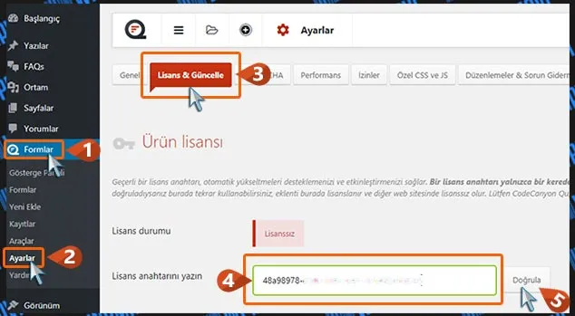 WordPress Form Oluşturma: Kayıt – Başvuru – Sipariş | Her Tip