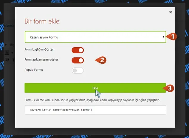 WordPress Form Oluşturma: Kayıt – Başvuru – Sipariş | Her Tip