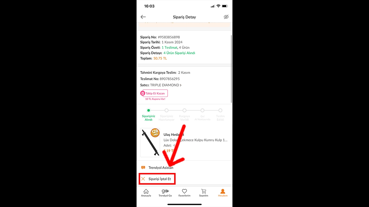 Trendyol sipariş iptali nasıl yapılır – 2024