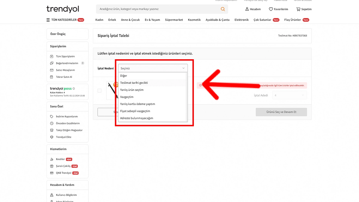 Trendyol sipariş iptali nasıl yapılır – 2024