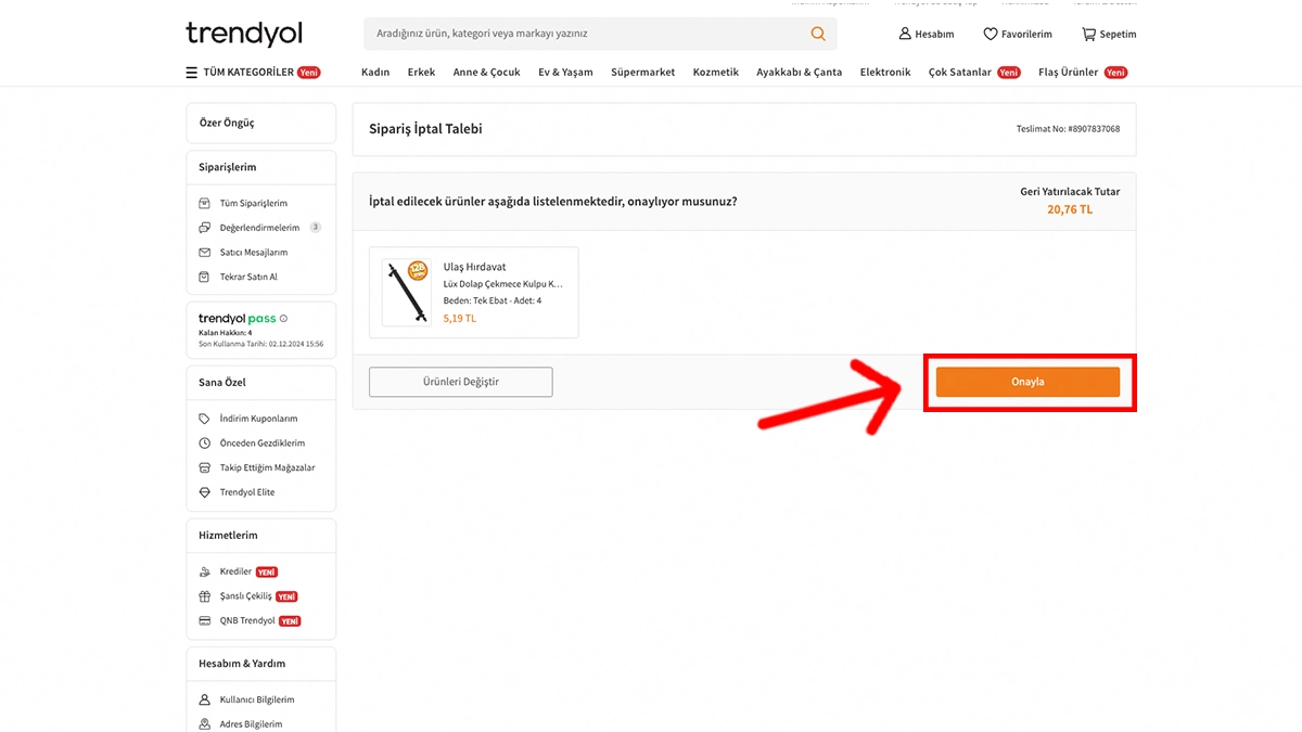 Trendyol sipariş iptali nasıl yapılır – 2024